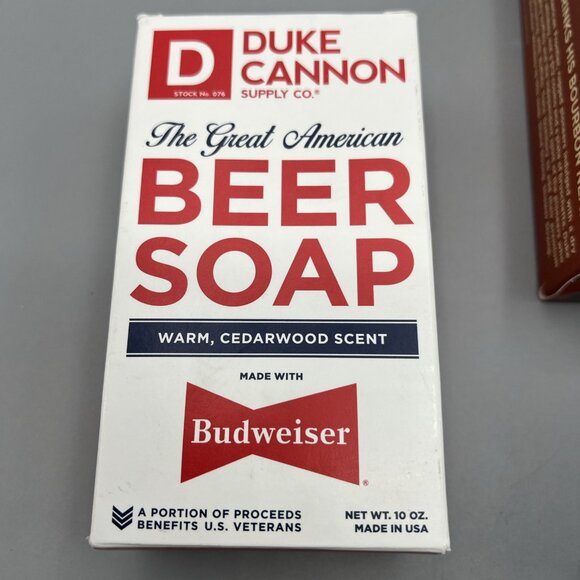 3 Pack - Duke Cannon The Great American Beer Soap 10 oz each Warm Cedarwood - Picture 5 of 10